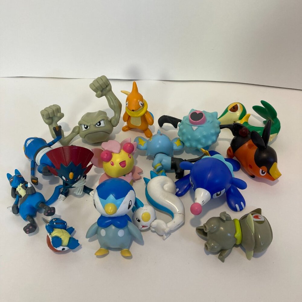 Vintage 2007 Pokémon Figure Lot of 15 Toy Jakks Pacific McDonalds Nintendo 3"